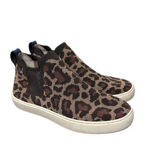 Rothy's The Chelsea Wildcat Cheetah Leopard Shoes
Slip On Sneakers Brown 8.5